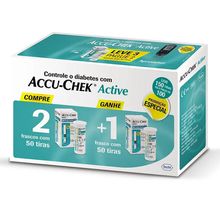 Accu-Chek Active 3 Frasco com 50 Tiras Reagentes