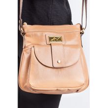 Bolsa tiracolo de couro liso Elis