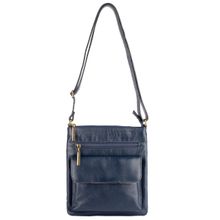 Bolsa pequena transversal de couro liso Alana