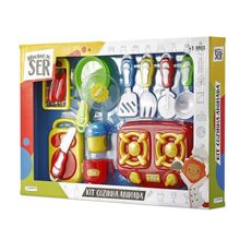 Brincando de Ser Cozinha Animada com Acessórios Indicado para +3 Anos Multikids - BR955OUT [Reembalado] BR955OUT