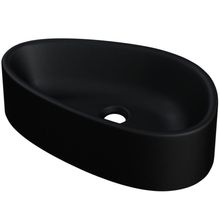 Cuba de Apoio Gota Para Banheiro Lavabo C01 BG43W Preto Matte Fosca  - Lyam