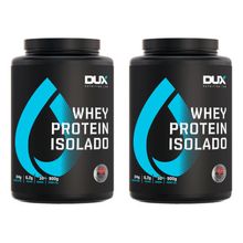 Kit Atacado 2x Whey Protein Isolado 900g Dux Nutrition Cappuccino