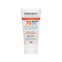 Protetor Solar Facial Helioderm FPS 70  Sem Cor 50g Protetor Solar Facial Helioderm FPS 70 Sem Cor 50g