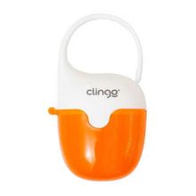 Porta Chupeta Baleia Colors Laranja - Clingo