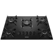 Cooktop Itatiaia Electra 5 Bocas Vidro Preto BIVOLT