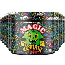 Combo 10 Pré Treino Magic Comam Frutas 183g Adaptogen Maça Verde