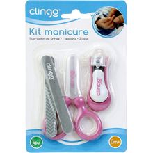Kit Manicure Infantil Rosa - Clingo