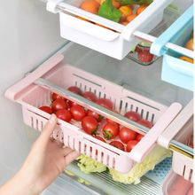 Organizador de Geladeira Gaveta Multiuso Retrátil de Plástico