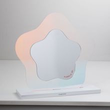 Espelho Com Moldura Holografica Flor