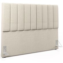 Cabeceira Cama Box Casal 140 cm Dália W01 Linho Champagne - Lyam Decor