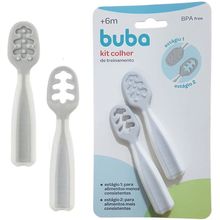 Kit Colher de Treinamento Cinza - BUBA