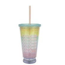 Copo com Canudo Colorido e Led - 500ml Copo Canudo Led 500ml - Cores Edição Limitada Uatt