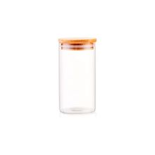 Pote Hermético Tampa de Bambu Para Alimentos Condimentos Temperos Grande 1,5L