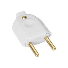 Plugue Macho 2P 10A/250V Branco