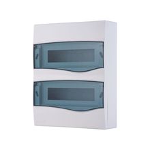 Quadro de Distribuição de Sobrepor 24 DIN ou 16 NEMA Tramontina com Porta Transparente
