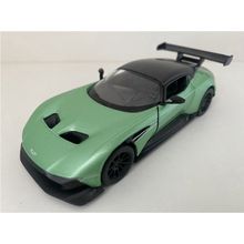 Miniatura Aston Martin Vulcan Kinsmart 1/38 Metal e Fricção Verde