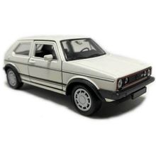Miniatura Golf GTi Welly 1:18 Metal e Fricção Bege.