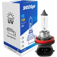 Lâmpada Halógena Shocklight Standart H8 35 Watts 12v - SL-120008