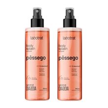 Kit 2 Body Splash Dia a Dia Labotrat Pêssego 190ml Cada