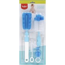 Escovas para Mamadeiras+Canudos Buba Baby Azul