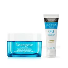 Kit Gel Hidratante Facial Hydro Boost 50g + Sun Fresh Facial FPS70 40g Neutrogena