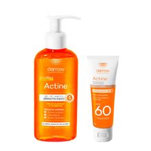 Kit Gel De Limpeza 140g + Protetor Solar Color FPS60 40g Actine