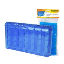Porta Comprimidos Incoterm Grande por Turno Azul
