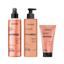 Kit Labrotrat Esfoliante 150g+Hidratante 190ml+Body Splash 190ml Pêssego