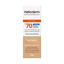 Protetor Solar Facial Helioderm Bege Médio Fps70 50g