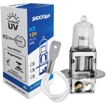 Lâmpada Halógena Shocklight Standart H3 55 Watts 12v - SL-120003