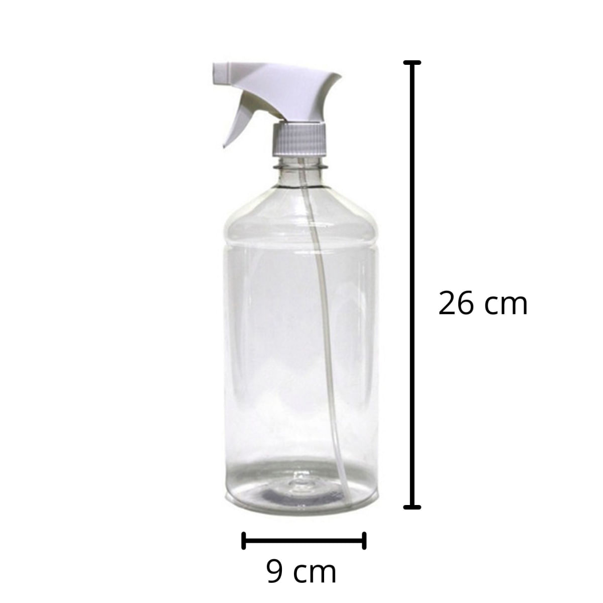 1 Frasco Borrifador Spray 1000ml Cilíndrico Gatilho