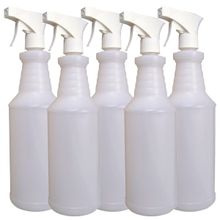Kit 5 Unidades Frasco Borrifador  1L / Pulverizador 1 Litro Profissional PV2001 Bralimpia - Spray Stream Leque / Jato