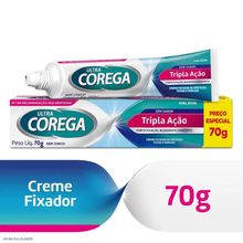Creme Fixador de Dentadura Ultra Corega Tripla Ação 70g