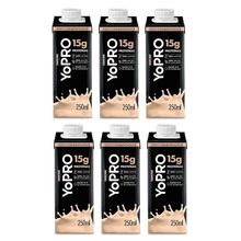 Kit 6 Yopro Bebida Láctea Coco com Batata Doce 15g de Proteínas 250ml cada