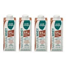 Kit 4 Bebida Verde Campo Chocolate Zero Lactose 250ml Cada