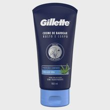 Creme Barbear Gillette Corpo e Rosto Aloe Vera 150ml