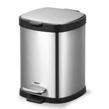 Lixeira com Pedal E Balde Frame 6L Inox Brinox