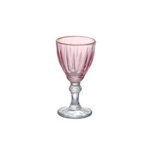 Taça Licor Dominic Hauskraft Rosa Borda Dourada 55 ml 6 Peças
