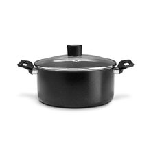 Cacarola com Tampa 22x10cm 3,4L Ebony Preto Brinox