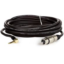 Cabo Profissional XLR Fêmea para P2 90 Graus Estereo - 50 Metros
