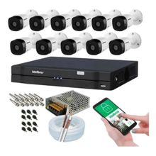 Kit 11 Câmeras Intelbras Multi Hd 1120b Dvr 16 Canais s/ Hd