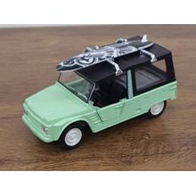 Miniatura Citroen Mehari 1968 Welly 1/36 Metal e Fricção Verde