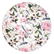 Kit 4 Capas para Sousplat Flores Poesia 35cmx35cm