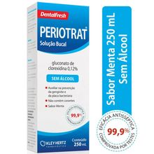 Solução Antisséptica Bucal Periotrat Sabor Menta Sem Álcool 250ml