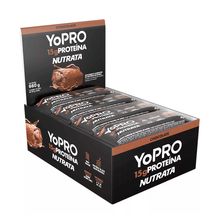 Kit 12 Barra Proteína YoPro Chocolate 15g Cada