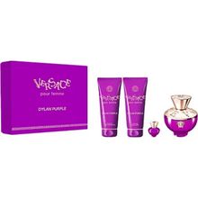 Versace Dylan Purple Eau de Parfum 100Ml + 5Ml + Body Lotion 100Ml + Shower Gel 100Ml