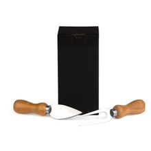 Conjunto Para Queijo Inox-Bambu - 2 Peças