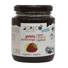 Geleia de Morango Orgânica Sem Adição de Açúcar Agreco 240g