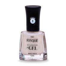 Esmalte Risqué Diamond Gel Branco Camafeu 9,5ml Esmalte Risqu? Diamod Gel Branco Camafeu 9,5ml