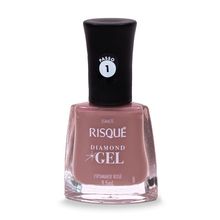 Esmalte Risqué Diamond Gel Espumante Rosé 9,5ml Esmalte Risqu? Diamod Gel Espumante Ros? 9,5ml